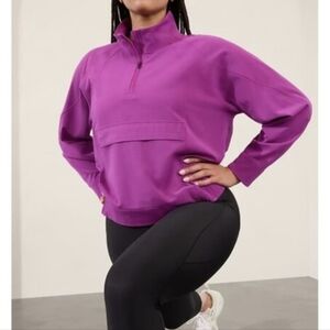 Athleta Jacket Boundless Popover Berry Size XL